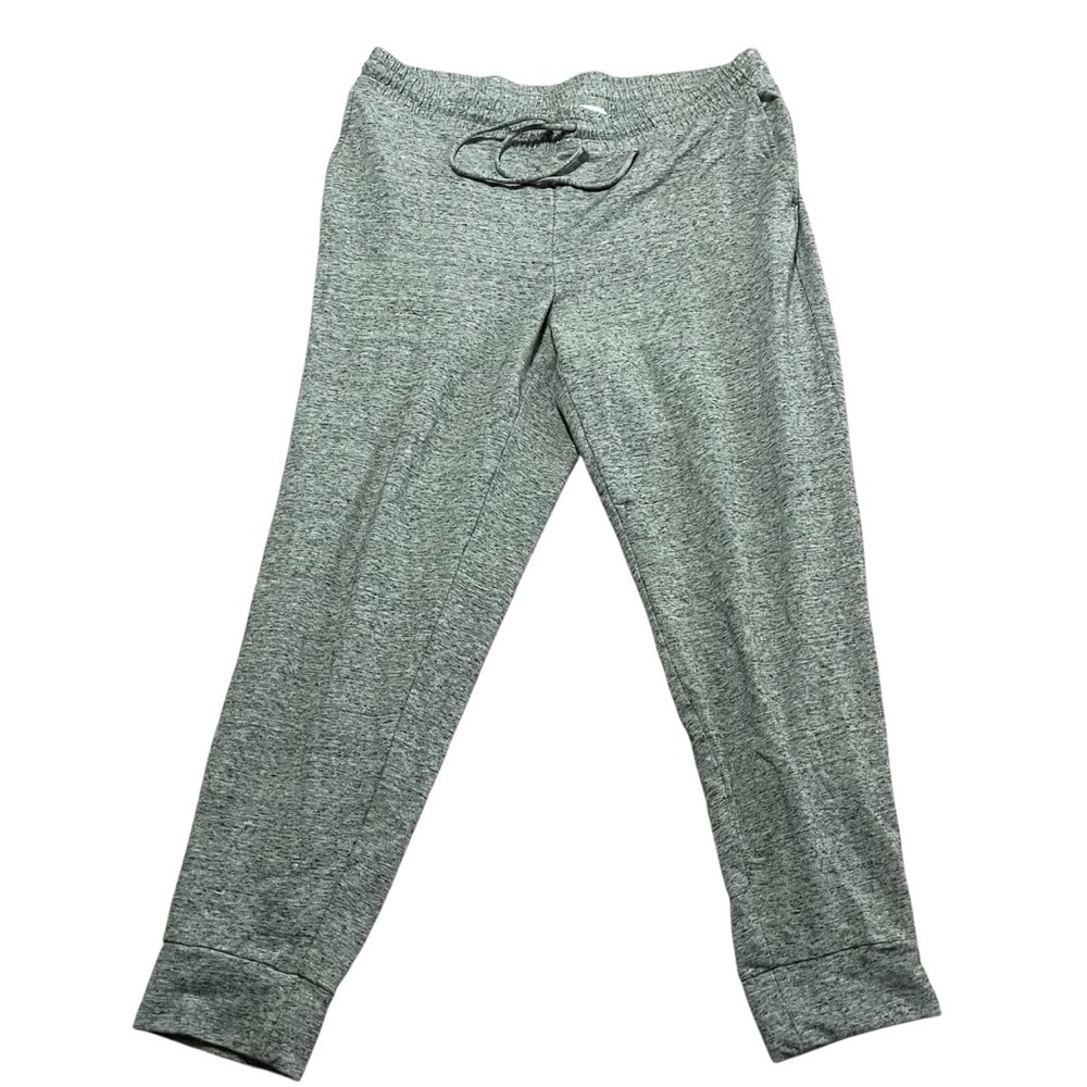 J. Jill Affinity Trench Terry Heather Gray Drawstring Jogger Pant Size XL Lounge